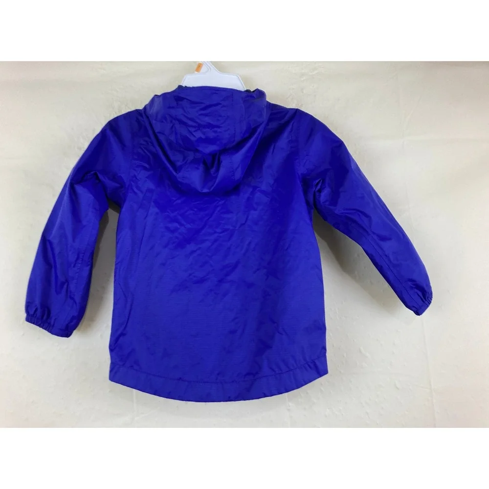 The North Face Rain Jacket Toddler Girl Boy 3T Purple DryVent Hooded Windbreaker
